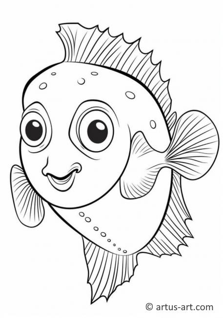 Sazan Balığı Boyama Sayfası